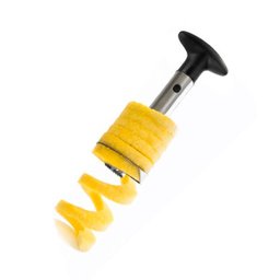 Fatiador Descascador De Abacaxi Em Aço Inox Espiral Prático Rápido - 3