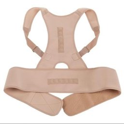 Cinta Colete para Correção Postura Coluna Costas Magnético Unisex-Bege - Royal Posture - 2