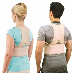 Cinta Colete para Correção Postura Coluna Costas Magnético Unisex-Bege - Royal Posture - 4