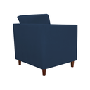 Ver imagem 2 de Poltrona Cadeira Sofá Decorativa Isis Sala Estar Salão Beleza Suede Azul Marinho - LM DECOR