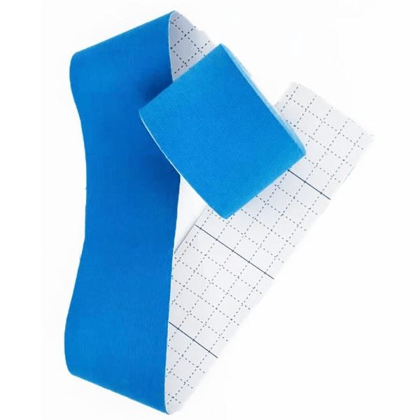Bandagem Fita Funcional Elástica Adesiva Sports Elástica Azul 5m