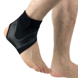 Caneleira Ajustável Flexível Velcro Neoprene Preta Sara Lesões - 1
