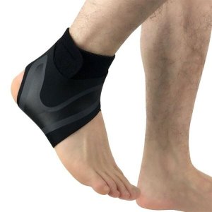Caneleira Ajustável Flexível Velcro Neoprene Preta Sara Lesões