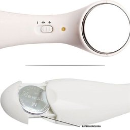Aparelho Massageador Facial Vibração Eletrônica Iontoforese Branco - 5