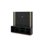 Home para TV até 60 polegadas Preto com Natural Saturno Tebarrot Móveis - 5