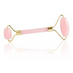 Rolo Massageador Facial Pedra Quartzo Rosa Antirrugas Jade - 2