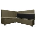 Ver imagem 4 de Canto Alemão 4 Lugares para Lanchonete 1,25x1,60m Liso Marrom Sofa Store