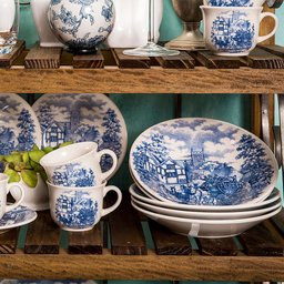 Aparelho de Jantar e Chá 30 Peças Donna Cena Inglesa - 7