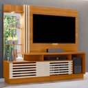 Ver imagem 3 de Estante Painel para TV 60 pol 200cm com LED e Espelho Vitti M07 Cinamomo Off White - Lyam Decor