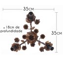 Ver imagem 7 de Arandela Artesanal Rustico Decorativo Com Flores Libertas Rosas Artesanato Verniz