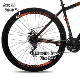 Bicicleta Colli Nantes Aço Carbono Aro 29 Freio a Disco 21 Marchas - 3