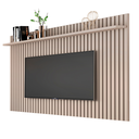 Ver imagem 2 de Painel Ripado Classic Suspenso para TV 75 Polegadas Cinza