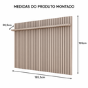 Ver imagem 2 de Painel de TV Ripado para Sala de Estar Classic 1,80 x 1,35 - Cinza