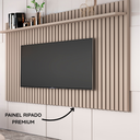 Ver imagem 6 de Painel de TV Ripado para Sala de Estar Classic 1,80 x 1,35 - Cinza