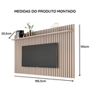 Ver imagem 3 de Painel Ripado Classic Suspenso para TV 75 Polegadas Cinza