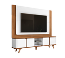 Ver imagem 1 de Rack com Painel Roma 217cm Marrom Branco - Casa D