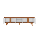 Ver imagem 3 de Rack com Painel Roma 217cm Marrom Branco - Casa D