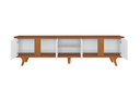 Ver imagem 3 de Rack com Painel Roma 217cm Marrom Branco - Casa D