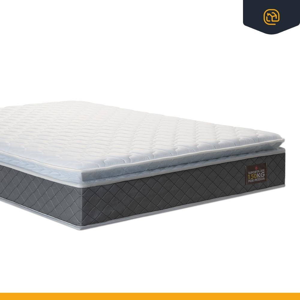 Cama Box Baú com Colchão de Espuma D45 Pillow Top Fort Comfort Queen 158cm - 7