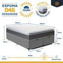 Ver imagem 5 de Cama Box Baú com Colchão de Espuma D45 Pillow Top Fort Comfort Queen 158cm