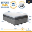 Ver imagem 5 de Cama Box Baú com Colchão de Espuma D45 Pillow Top Fort Comfort Queen 158cm