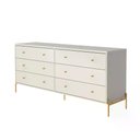 Ver imagem 5 de Cômoda 6 Gavetas Jasper 180cm Branco
