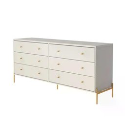 Cômoda 6 Gavetas Jasper 180cm Branco - 5