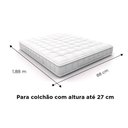 Ver imagem 5 de Lençol Solteiro com Elástico 1 Peça Jolitex Ternille 300 Fios - Toque de Seda - Cinza