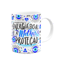 Caneca Motivação - Energia Boa É a Melhor Proteção - 2