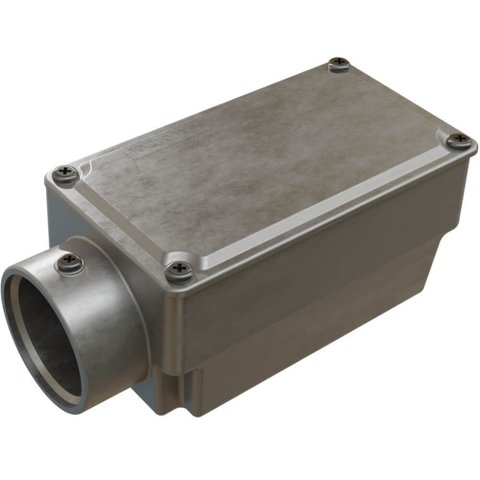 Caixa de Derivação Fixa Conduletzel sem Pintura Tipo e de 1.1/2"" com Tampa - E012030065 - Wetzel Ca