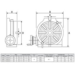 Mesa Divisora Vertical/ Horizontal Modelo Hhv-200 - Luva Central Mt-3 - 3