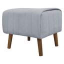 Ver imagem 5 de Puff Decorativo Retangular Verso Bouclé Premium - Cinza Buclê