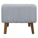 Ver mais imagens de Puff Decorativo Retangular Verso Bouclé Premium - Cinza Buclê