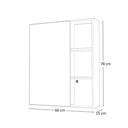 Espelheira Sophia 66cm Led - Fabribam Catedral - 4