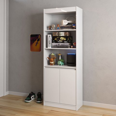 Armário Multiuso Encanto - 2 Cores:branco