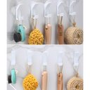 Ver imagem 5 de Kit 5 Gancho Suporte Pendurar Pano Toalha em Cozinha Branco