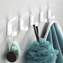 Ver imagem 2 de Kit 5 Gancho Suporte Pendurar Pano Toalha em Cozinha Branco