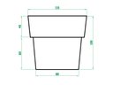 Ver imagem 2 de Vaso Planta Extra Grande 100x110 Ibiza Polietileno - PRETO 002