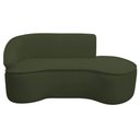 Ver imagem 3 de Kit Divã Recamier Orgânico Marrocos 200cm Lado Direito e 2 Poltronas Amore Linho Verde