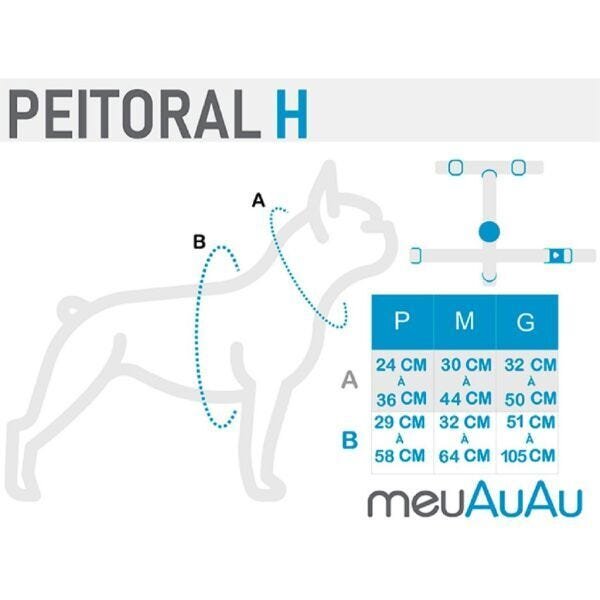 Kit Peitoral H MeuAuAu Unicórnio Rosa M - 2