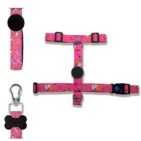 Kit Peitoral H Meuauau Unicórnio Rosa M