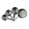 Conjunto de Medidoras de Inox kit 4 Medidores de Receitas - 1