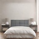 Ver imagem 1 de Painel Solteiro 90cm Nina Slk Decor Rosa Painel Nina Cinza