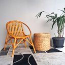 Ver imagem 7 de 2 Cadeira Poltrona Rattan Fibra Natural Pequena Sala NAT89