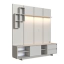 Ver imagem 1 de Rack Painel para TV até 55 Polegadas 180cm com Nichos Gavetas Porta e Iluminação em LED Linea