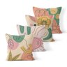 Kit 4 Almofadas Decorativas Own Abstrata Colorida 45x45cm - 1