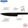 Faca Tramontina Chef 8 Lâmina Aço Inox Nygma Preto - 4