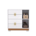 Ver imagem 7 de Cômoda Quarto 4 Gavetas 93cm Sapateira Organizadora Rubi V01 - D'rossi