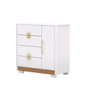 Ver imagem 2 de Cômoda Quarto 4 Gavetas 93cm Sapateira Organizadora Rubi V01 - D'rossi