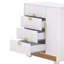 Ver imagem 4 de Cômoda Quarto 4 Gavetas 93cm Sapateira Organizadora Rubi V01 - D'rossi